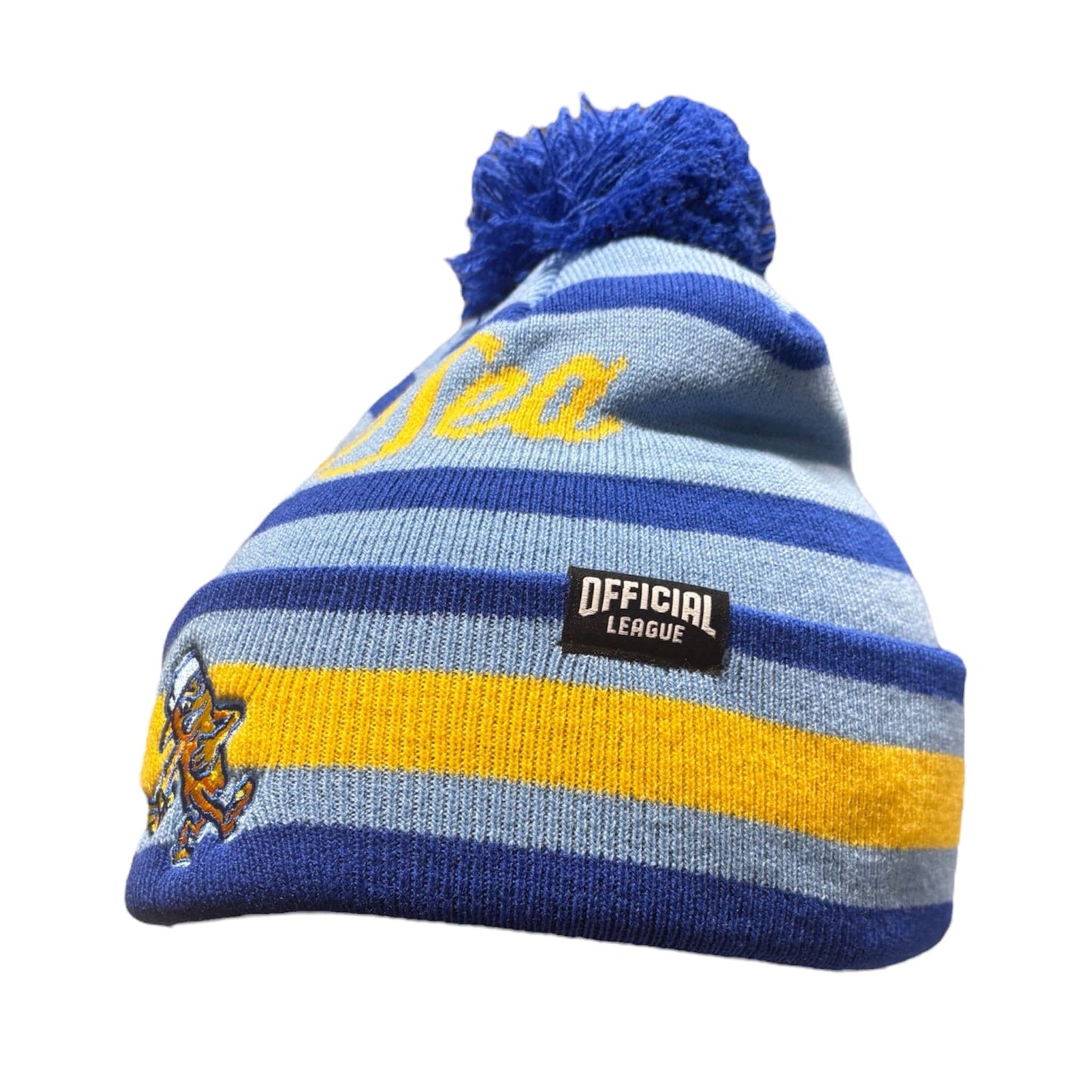 Official League | Royal & Navy | Fish Sticks Pom Beanie Hat