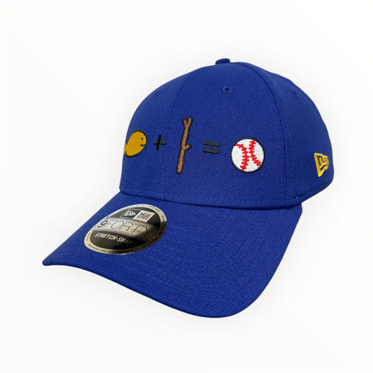 Royal blue New Era 9FORTY adjustable hat featuring the DubSea Fish Sticks MS Paint logo on the front.