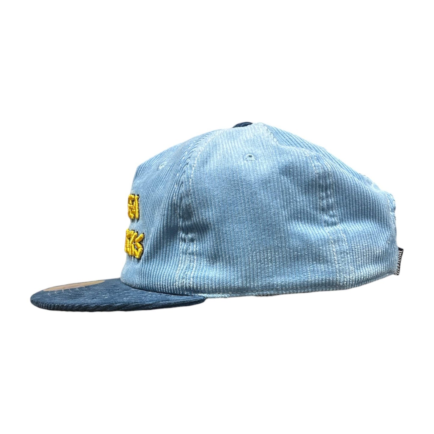 Official League | Fish Sticks Text Logo | Light Blue | Cord Hat