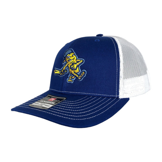Richardson 112 Trucker Hat | Fish Sticks Logo| Royal Blue
