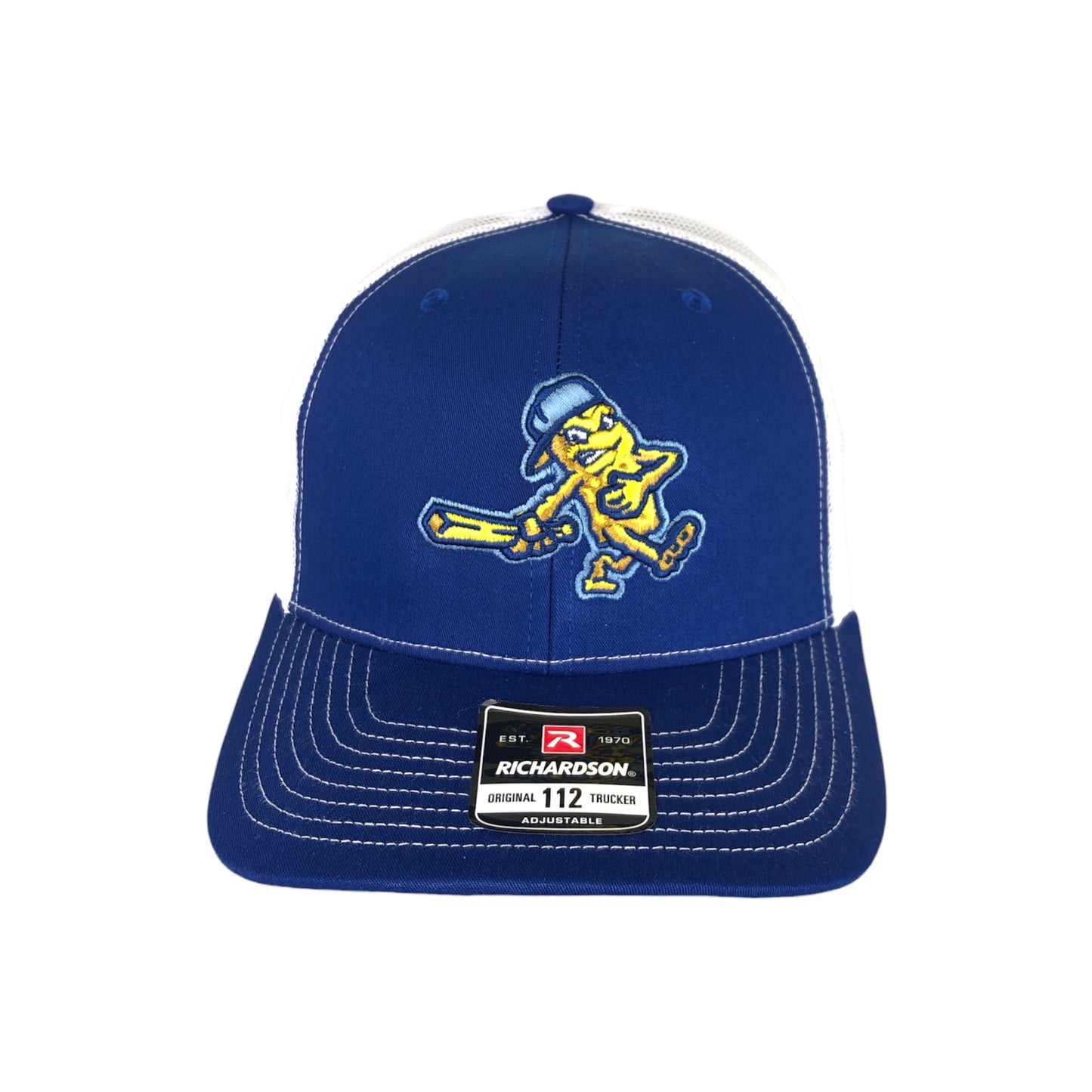Richardson 112 Trucker Hat | Fish Sticks Logo| Royal Blue