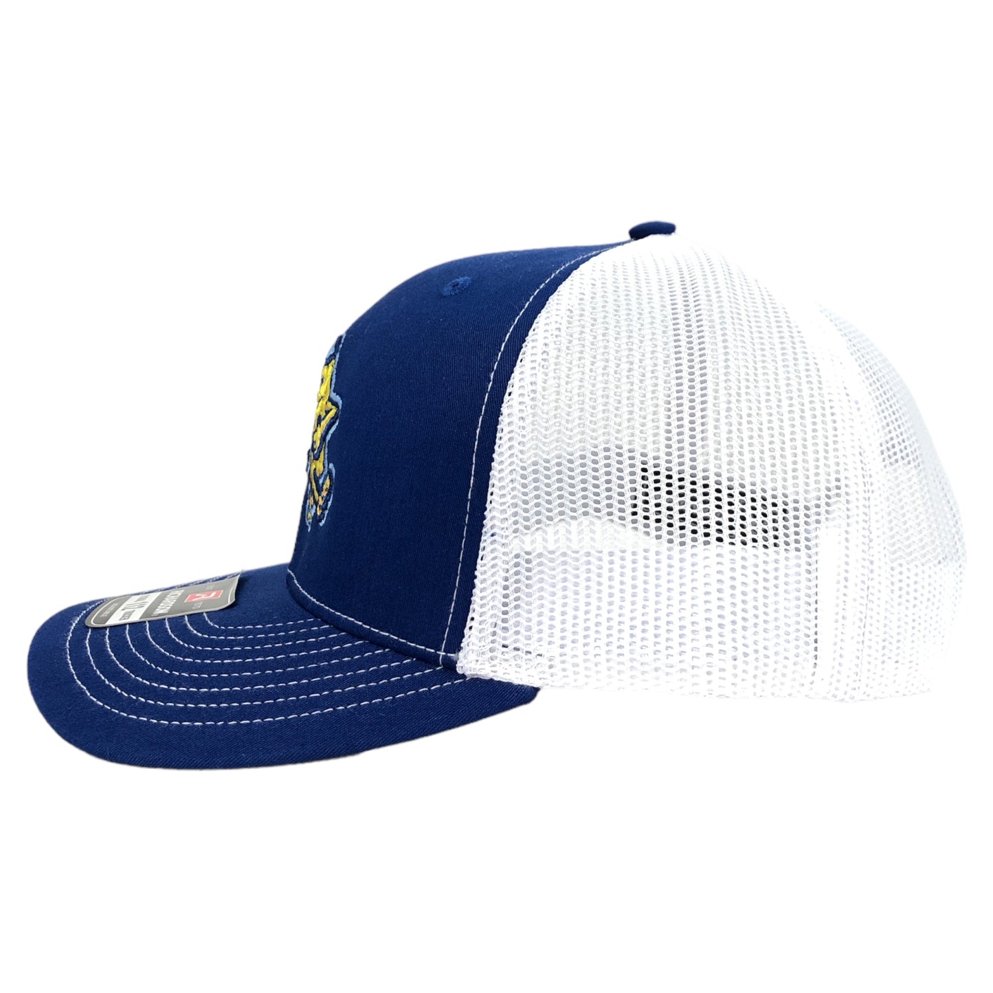 Richardson 112 Trucker Hat | Fish Sticks Logo| Royal Blue