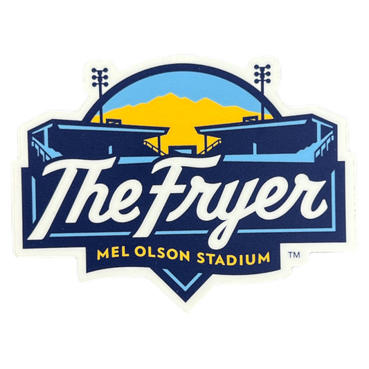 The Fryer, Mel Olson Stadium logo baseball team sticker