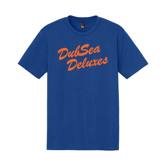 T-Shirt | DubSea Deluxes | Text Logo | Royal
