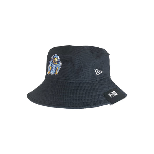 Fish Sticks ice cube logo New Era navy bucket hat.