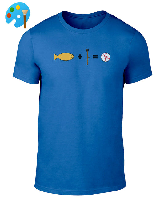 MS Paint Fish Sticks Ladies Logo Royal T-shirt