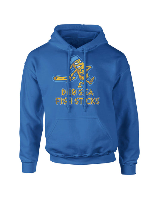 Hooded Sweatshirt | Fish Sticks Secondary Logo | Royal Blue
