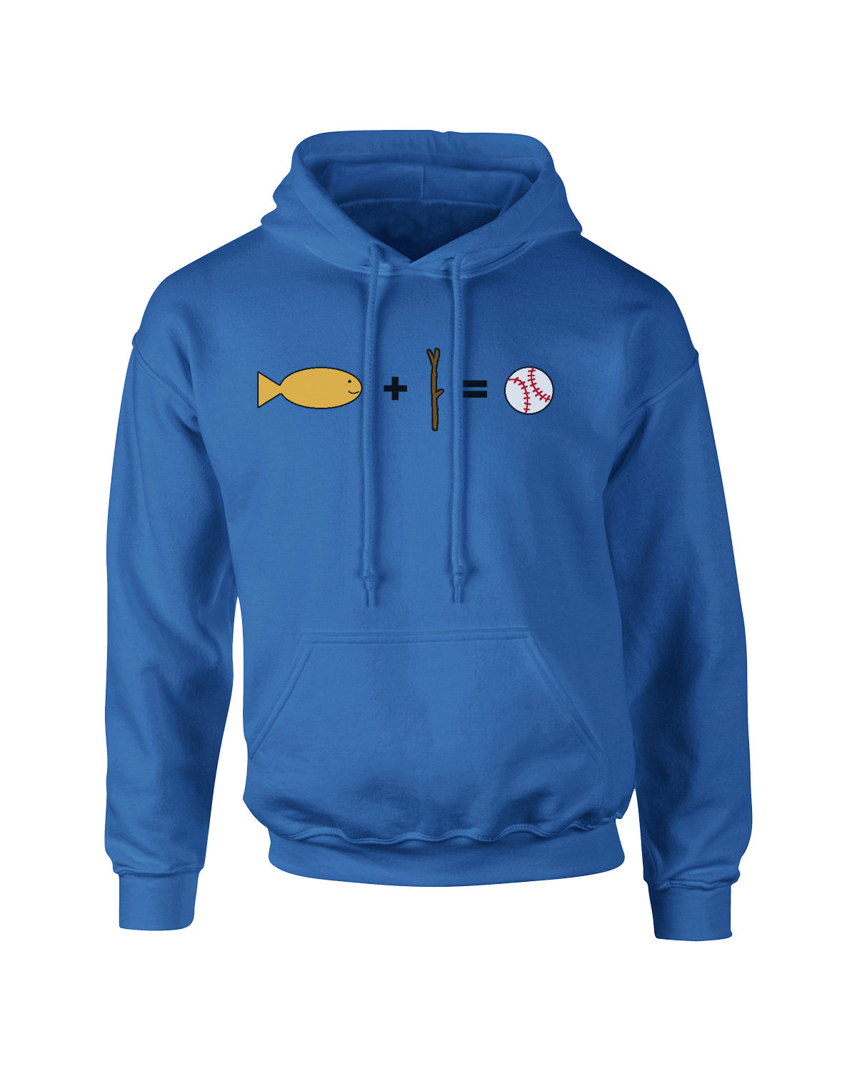 MS Paint Alternate Logo Fish Sticks Hooded Sweatshirt